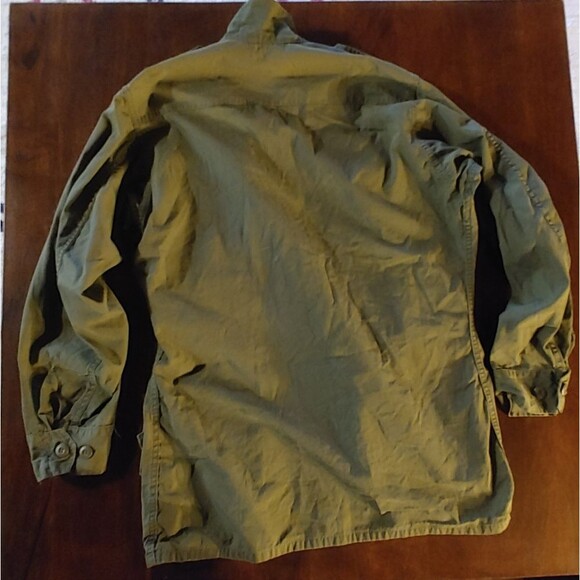 Vietnam Era Field Jacket Vintage 70s Coat S USA Military OG-107 Poplin Cotton - Picture 3 of 13